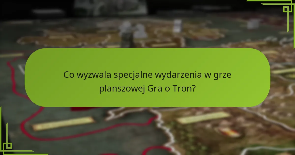 Kiedy występują specjalne wydarzenia podczas rozgrywki?
