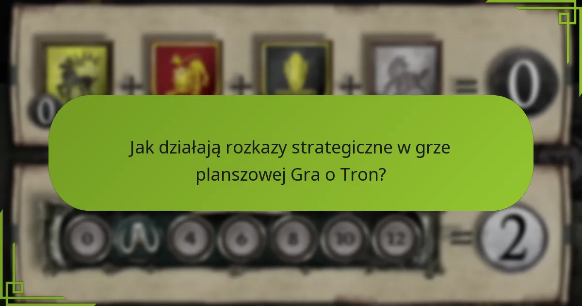 Czym są rozkazy ruchu i jak są używane?