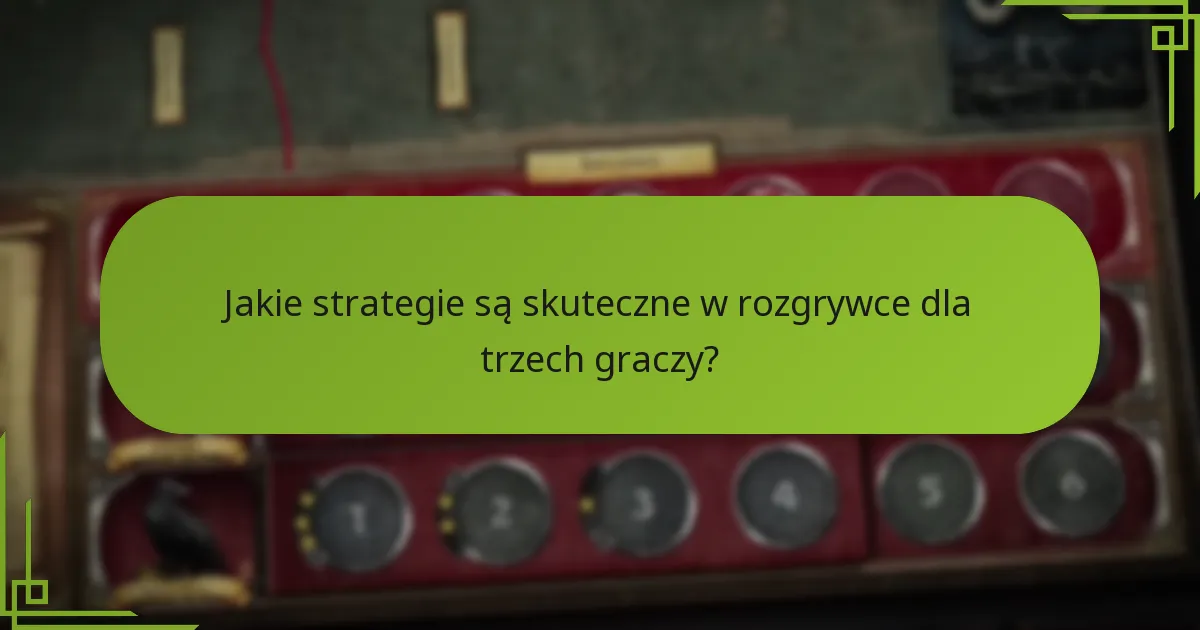 Jakie są różnice między grą dla trzech graczy a innymi liczba graczy?